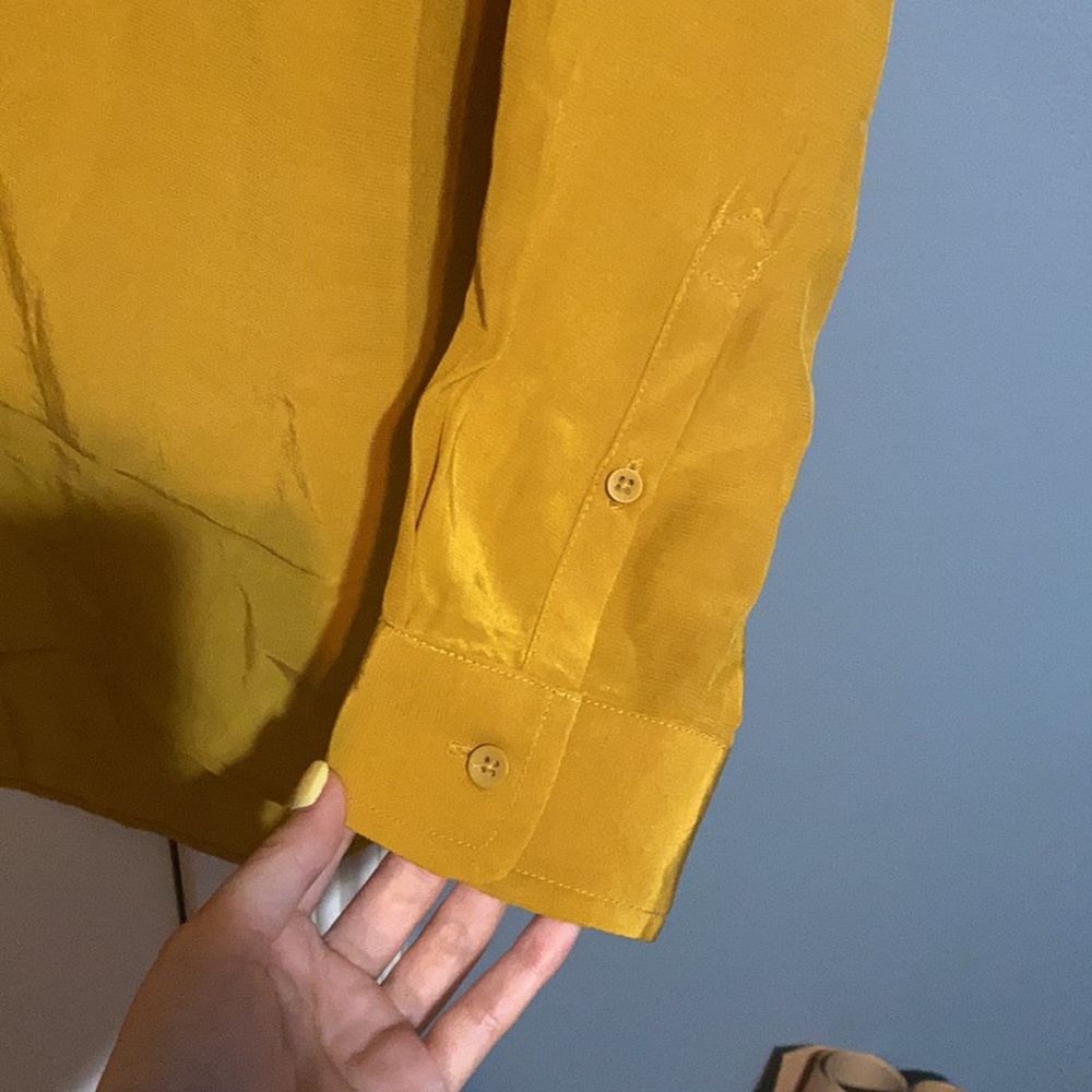 Mustard Yellow Button-Up - Picture 5 of 5